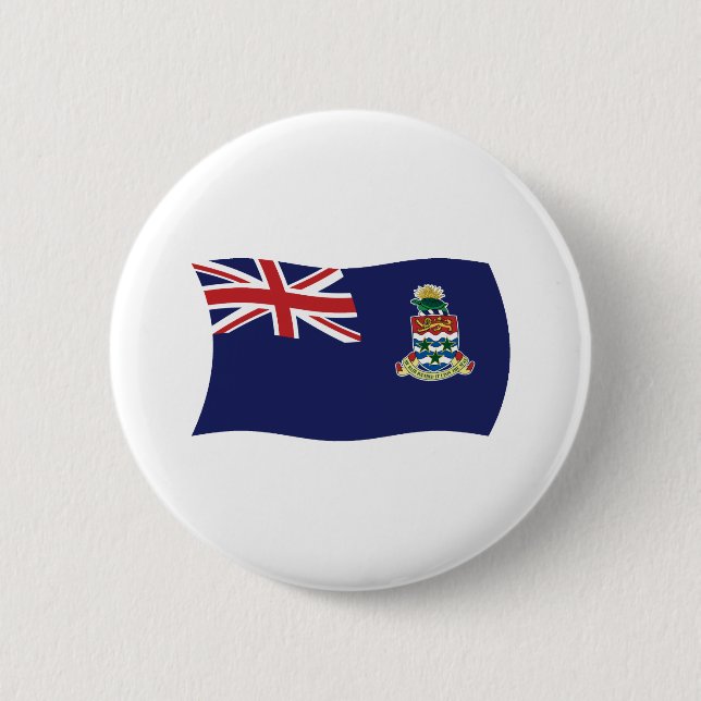 Kaimaninseln-Flagge-Button Button (Vorderseite)