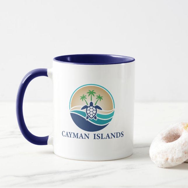 Kaimaninseln Karibik Tasse (Mit Donut)