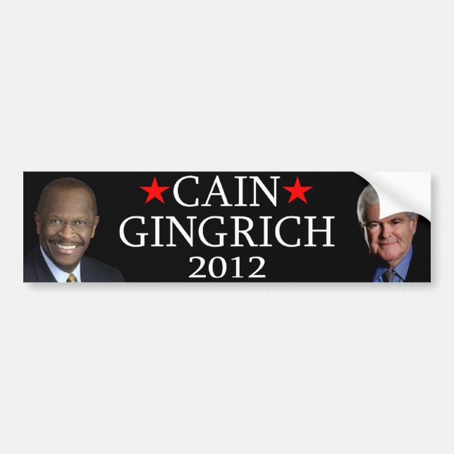 Kain/Gingrich Autoaufkleber (Vorne)