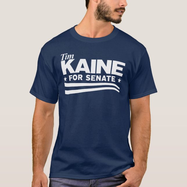KAINE - Tim Kaine für Senat T-Shirt (Vorderseite)