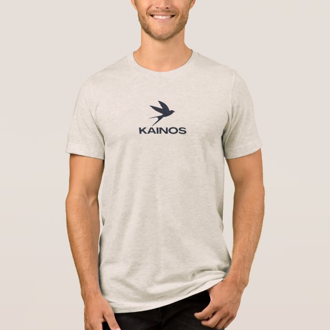 Kainos Dunkles Logo Tri-Blend Shirt (Vorderseite)