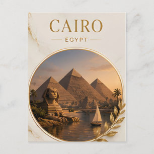 Kairo Ägypten Antike Pyramiden & Nil-Erbe 🗺️ Postkarte