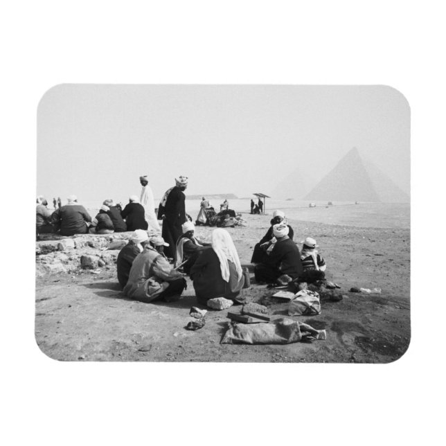 Kairo Ägypten, Camel Jockeys Giza Pyramids (NR) 2 Magnet (Horizontal)