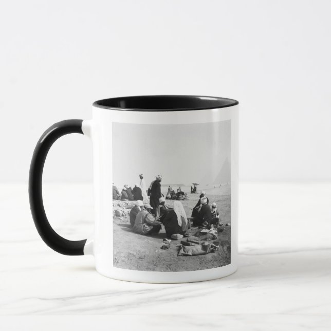 Kairo Ägypten, Camel Jockeys Giza Pyramids (NR) 2 Tasse (Links)