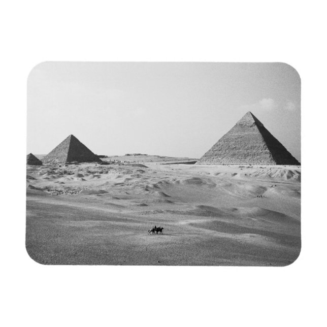 Kairo Ägypten, Gizeh Pyramiden Magnet (Horizontal)