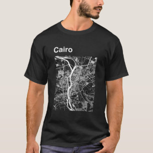 Kairo Ägypten Klassische Stadtkarte Grafik T-Shirt