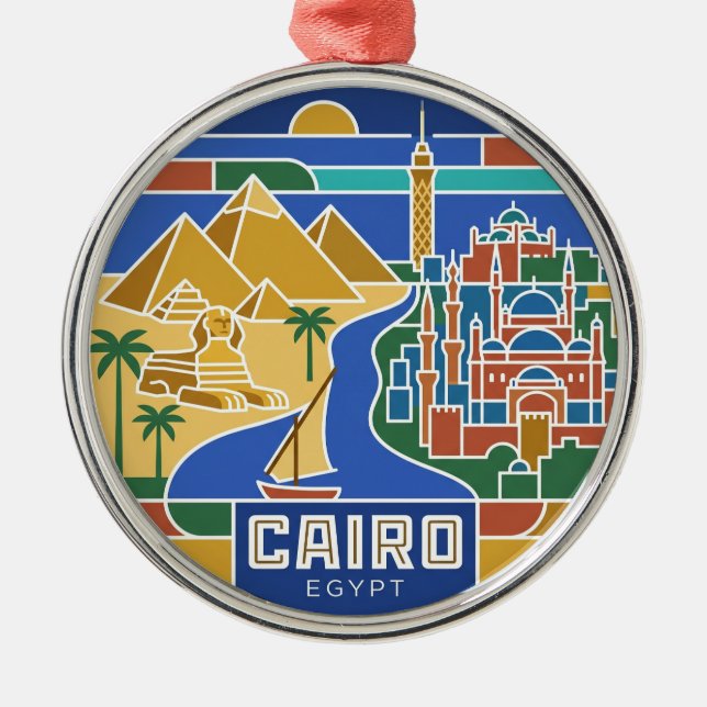 Kairo Ägypten Ornament Aus Metall (Vorne)