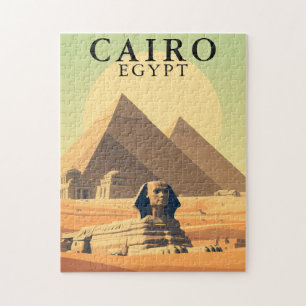 Kairo Ägypten Puzzle Vintage Reise