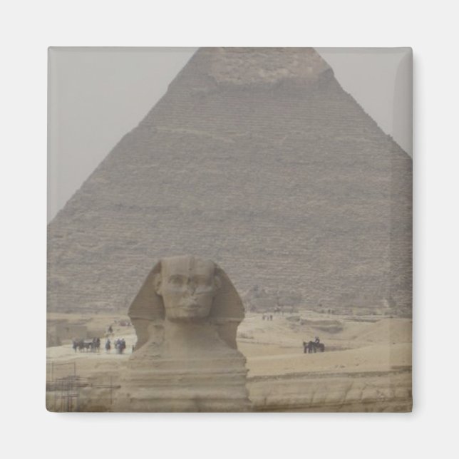Kairo Ägypten Pyramide/Sphynx Magnet (Vorne)