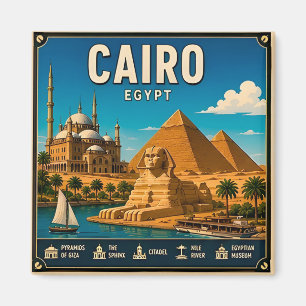 🧲 Kairo Ägypten Reise Erinnerung Für Urlaubsfotos Magnet