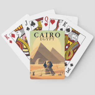 Kairo Ägypten Spielkarten-Deck Vintage Reise Spielkarten
