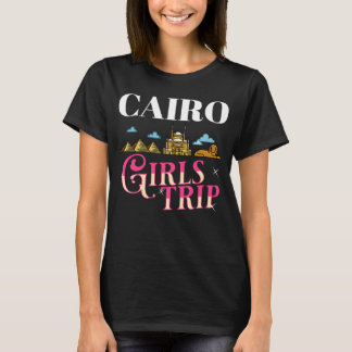 Kairo Ägypten Stadtreise Skyline Karte T-Shirt
