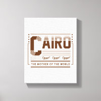 Kairo Ägypten Typografie Grafik | Modernes Design