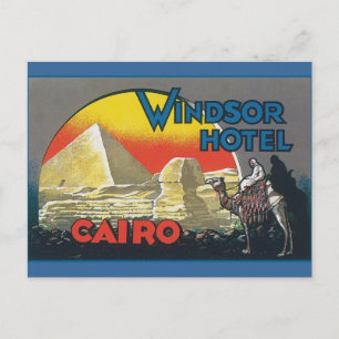 Kairo Ägypten Vintage Reise Postkarte