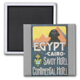 Kairo Ägypten - Vintage Reiseplakat Art Magnet
