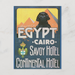 Kairo Ägypten - Vintage Reiseplakat Art Postkarte