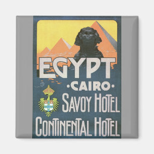 Kairo Ägypten - Vintage Reiseposter Kunst Magnet