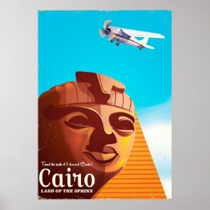 Kairo Ägypten Vintage-Reiseposter Poster