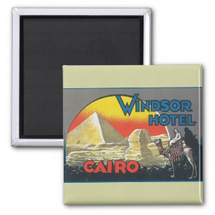 Kairo Ägypten Vintage Travel Magnet