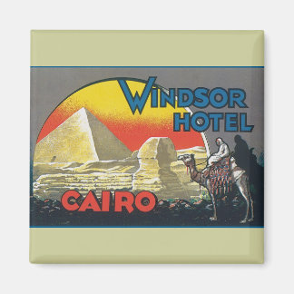 Kairo Ägypten Vintage Travel Magnet