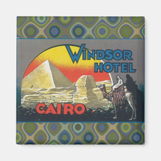 Kairo Ägypten Vintage Travel Magnet