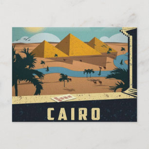 Kairo Altes Ägypten Pyramiden Reise Vintage retro Postkarte