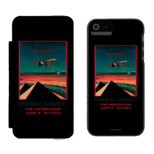 Kairo - Bagdad - Karachi Air Vintage Poster Incipio Watson™ iPhone 5 Geldbörsen Hülle