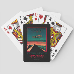 Kairo - Bagdad - Karachi Air Vintage Poster Spielkarten