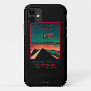 Kairo- - Bagdad- - Karatschi-Luft-Vintages Plakat iPhone 11 Hülle