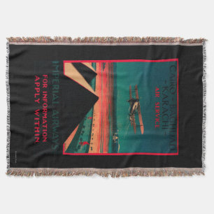 Kairo- - Bagdad- - Karatschi-Luft-Vintages Plakat Decke
