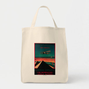 Kairo- - Bagdad- - Karatschi-Luft-Vintages Plakat Tragetasche