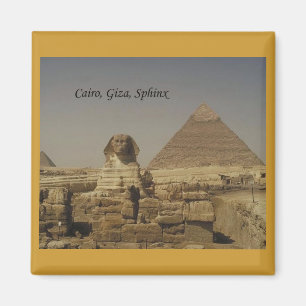 Kairo, Gizeh, die Sphinx (St.K.) Magnet