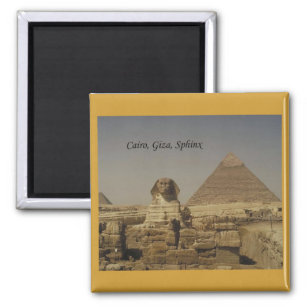 Kairo, Gizeh, die Sphinx (St.K.) Magnet