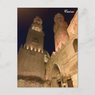 Kairo in der Nacht Postkarte