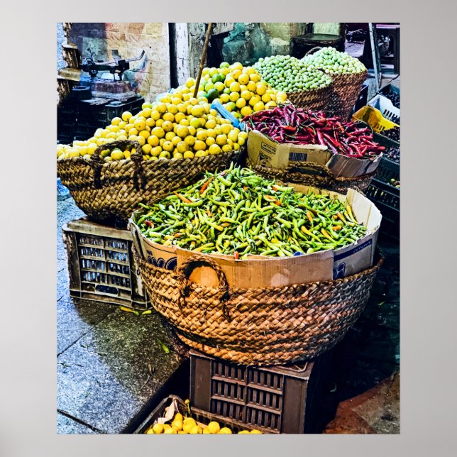 Kairo Khan el Khalili Bazaar Food Poster (Vorne)