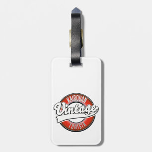Kairouan Tunesien Vintage Style Logo Gepäckanhänger