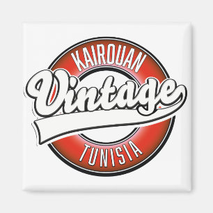 Kairouan tunisia Vintages Logo Magnet