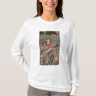 Kaiser Akbar, das den Fluss den Ganges kreuzt T-Shirt