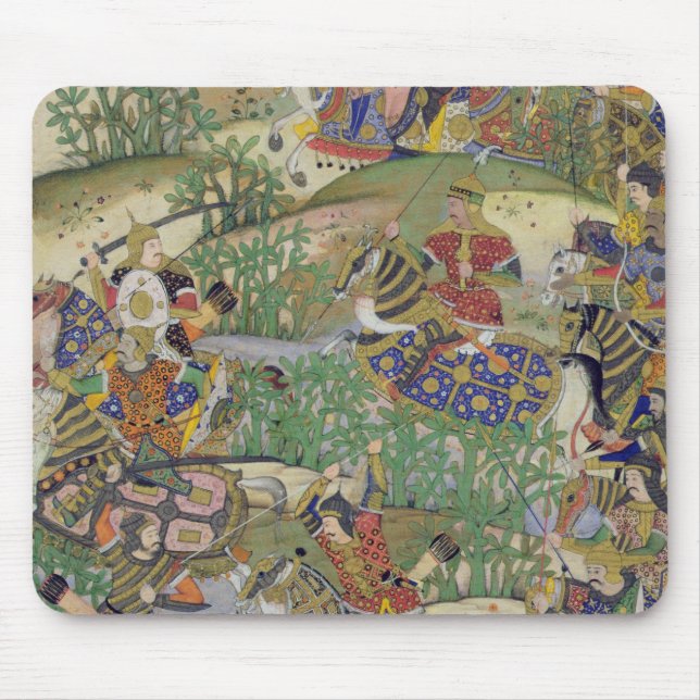 Kaiser Akbar (r.1556-1605) am Kampf von Samal Mousepad (Vorne)