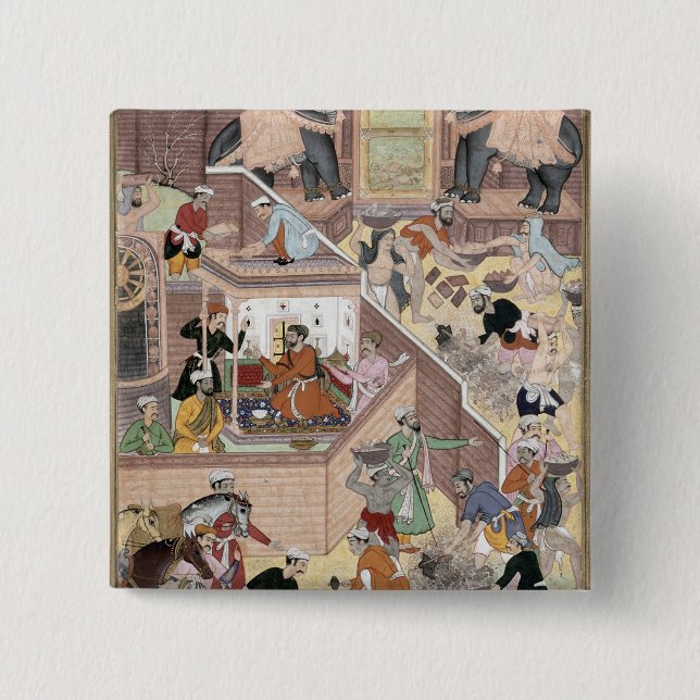 Kaiser Akbar (r.1556-1605) das buildin Button (Vorderseite)