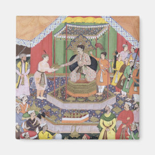 Kaiser Akbar (r.1556-1605) unterhalten durch Magnet