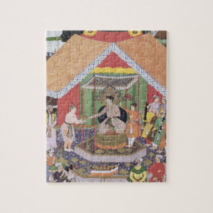 Kaiser Akbar (r.1556-1605) unterhalten durch Puzzle