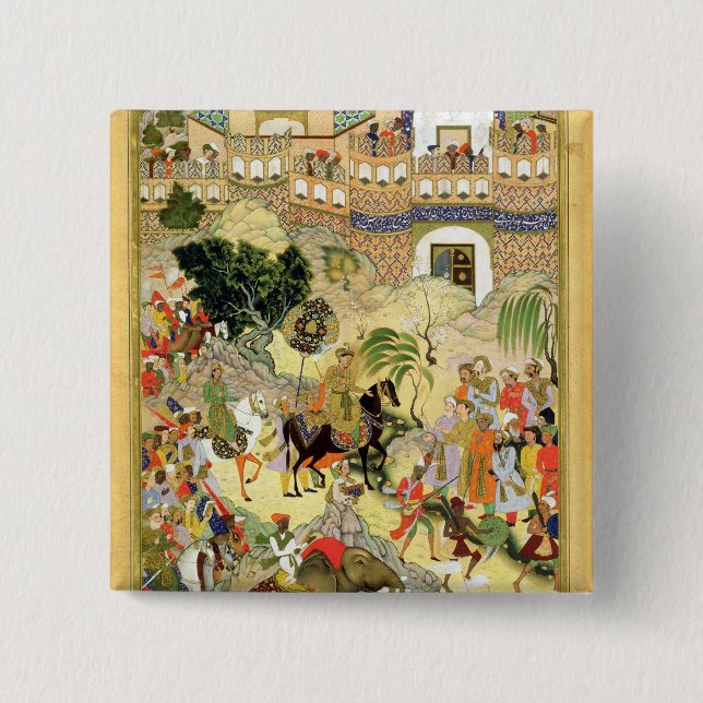 Kaiser Akbars triumphierender Eintritt in Surat, Button (Vorderseite)