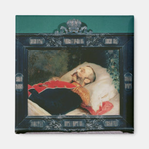 Kaiser Alexander II auf seinem Sterbebett, 1881 Magnet