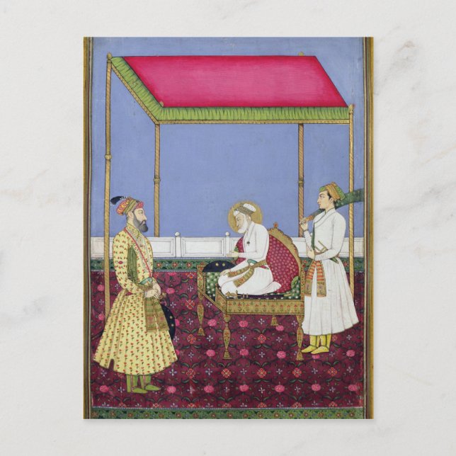 Kaiser Aurangzeb im Alter Postkarte (Vorderseite)