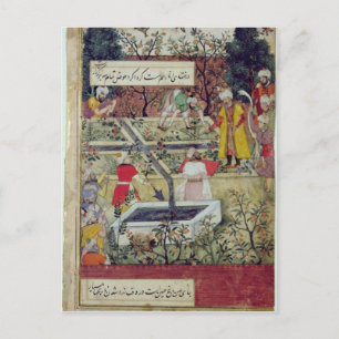 Kaiser Babur Postkarte