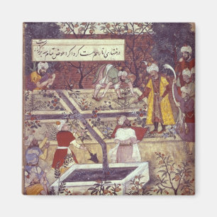 Kaiser Babur und sein Architektenplan Magnet