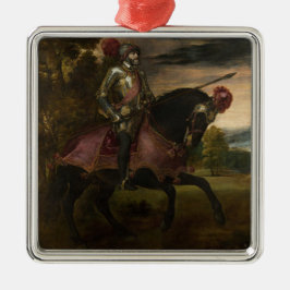 Kaiser Charles V. auf Horseback (von Tizian) Ornament Aus Metall