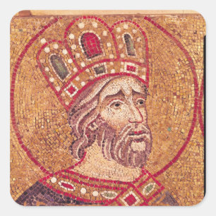 Kaiser Constantine I das große Quadratischer Aufkleber