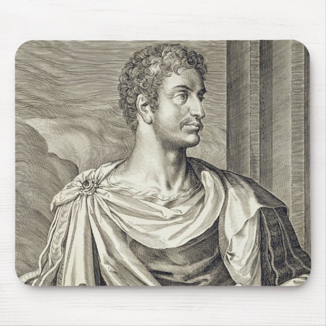 Kaiser D. Octavius Augustus (ANZEIGE 63 BC - 14) Mousepad (Vorne)